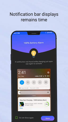 Stop Over Charging - 100% Battery Alarm скриншот 3