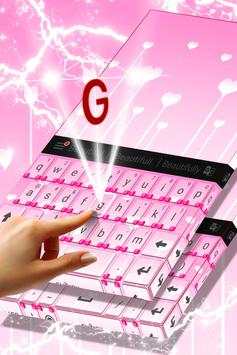 Cute Pink Keyboard Theme screenshot 3