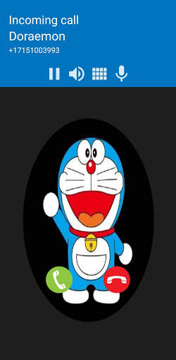 Call From Funny Blue Cat - Fake Video Call screenshot 2