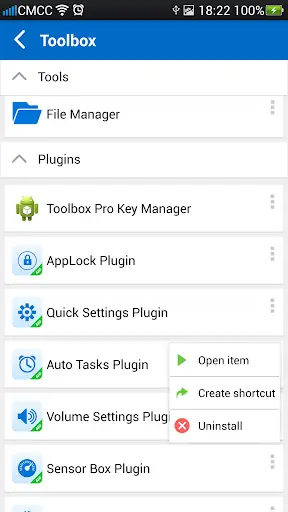 Sensor Box Plugin screenshot 1