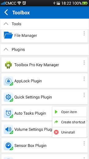 Sensor Box Plugin screenshot 1
