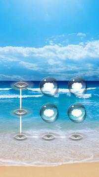 Green Applock Theme Beach screenshot 3