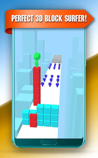 Perfect 3D Block Surfer! screenshot 4