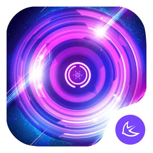 Shine Purple Glow Wheel theme & HD wallpapers 638.0.1001