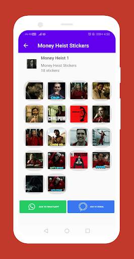 Money Heist Animated Meme Stickers for WhatsApp screenshot 2