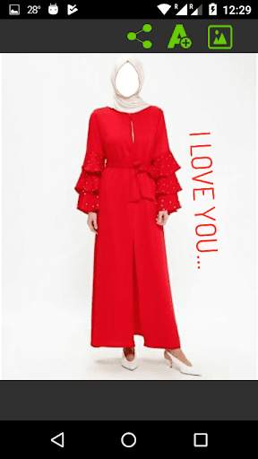 Red Abaya Photo Editor screenshot 8