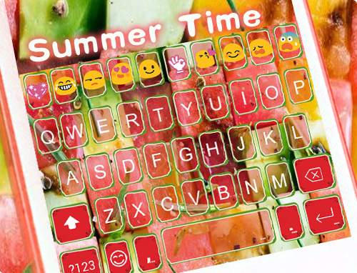 Summer Time Emoji Keyboard screenshot 5