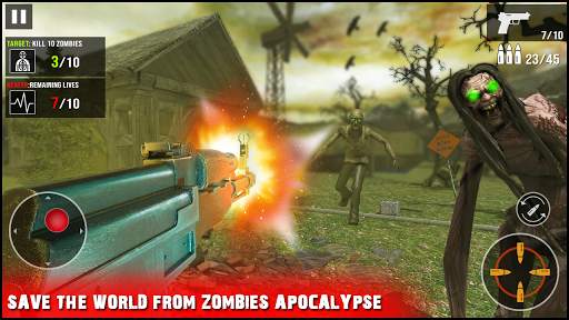 kelangsungan hidup VS zombie : pertempuran zombie screenshot 1