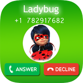 Fake Call From Miraculous Ladybug icon