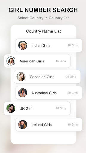 Girls Mobile Number – Girlfriend Calling 2 تصوير الشاشة