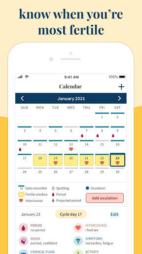 Ovia Fertility: Ovulation, Period & Cycle Tracker screenshot 2
