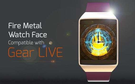 Fire Metal Watch Face screenshot 3