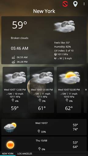 Weather forecast clock widget screenshot 13