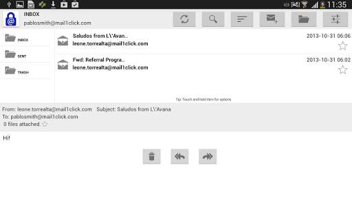 Mail1Click - Secure Mail screenshot 9