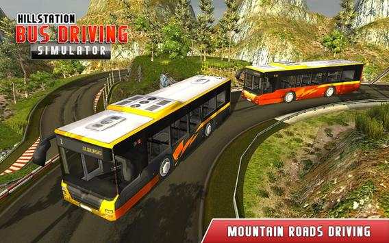 Hill climb bus driving : mountain bus simulator screenshot 4