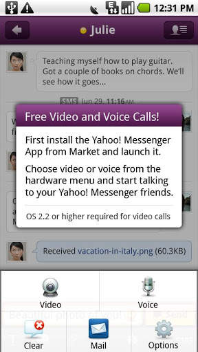 Yahoo Messenger Plug-in screenshot 1