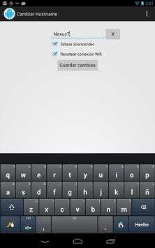 Change Hostname 1 تصوير الشاشة
