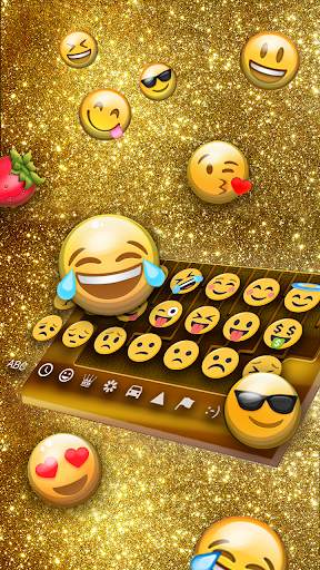 Aurum Gold Keyboard Theme स्क्रीनशॉट 5