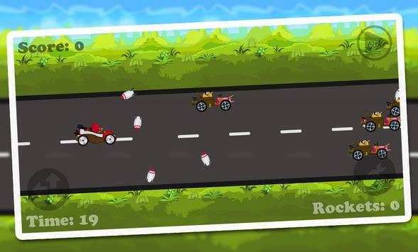 Angry Racing Bird PRO स्क्रीनशॉट 1