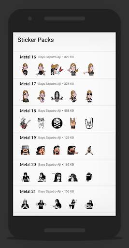 Metal Sticker - WAStickerApps screenshot 4