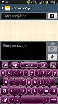 Dark Plum Keyboard screenshot 2