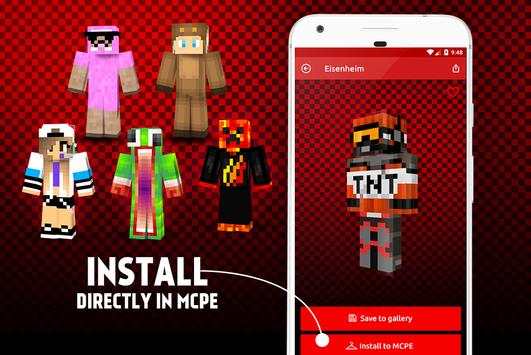 Youtubers Skins for MCPE screenshot 3