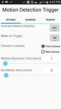 Camera Motion Trigger screenshot 1