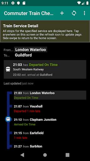 Commuter Train Check (Live Times & Journey Plan) screenshot 6