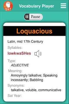 SAT Vocabulary Palyer screenshot 2