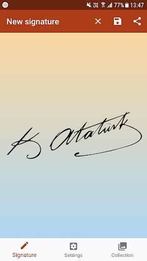 Signature Creator Lite screenshot 1
