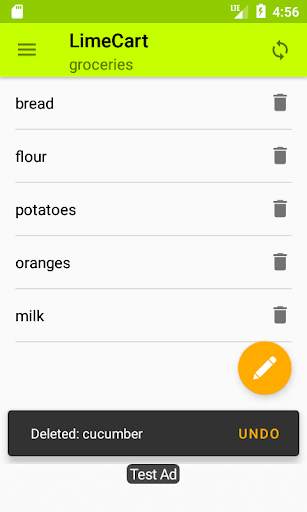 LimeCart - Shopping List screenshot 1