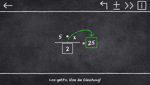 x=1: Spielerisch Gleichungen lösen screenshot 1