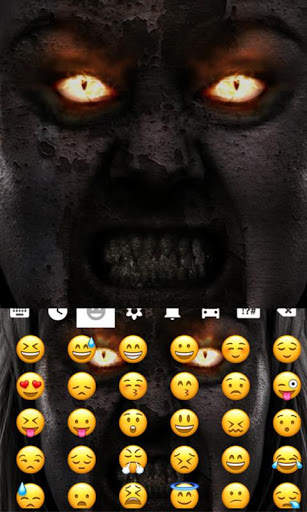 Evil Eyes Fancy Keyboard Theme 3 تصوير الشاشة