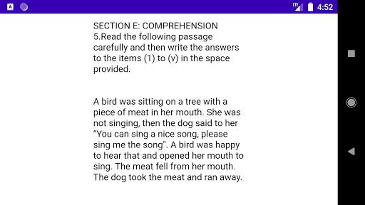 SATANDARD FOUR ENGLISH PAST PAPERS NEW SYLLABUS screenshot 1