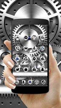 Silver Mechanical Gears Theme screenshot 2