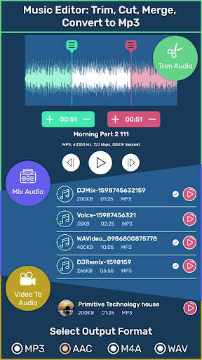 Music Editor: Trim, Cut, Merge screenshot 1