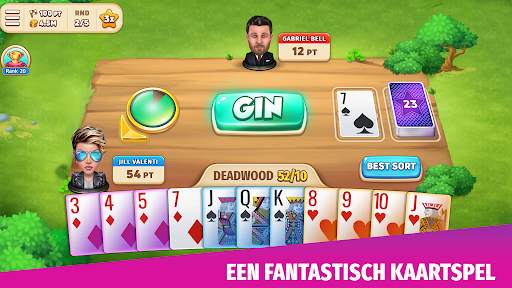 Gin Rummy Stars - Kaartspel screenshot 1