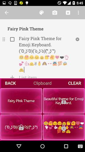 Fairy Pink Emoji Keyboard screenshot 4