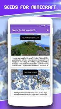 Seeds for Minecraft PE screenshot 1