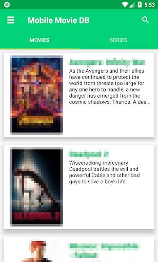 Mobile Movie Database screenshot 1