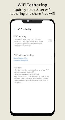 Wifi Calling : Wifi tethering screenshot 5
