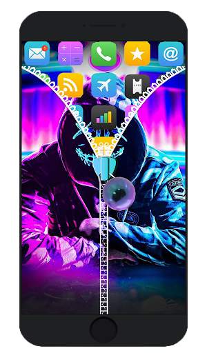 Marshmello zipper lock screen screenshot 5