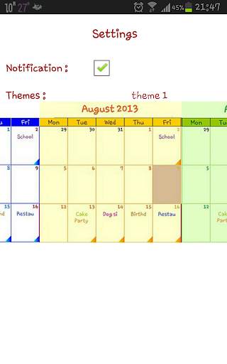 My Calendar screenshot 7