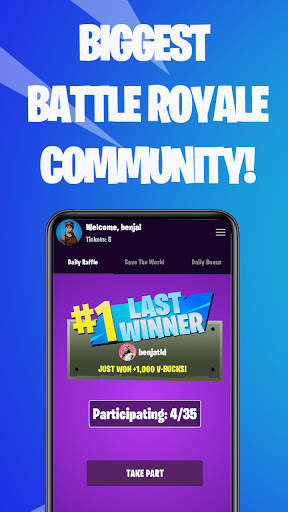 Free V-Bucks Draws screenshot 1