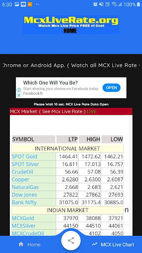 Mcx live rate - commodity price screenshot 1
