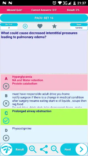 PACU Post-Anesthesia Care Unit/PAR Practice Test screenshot 2