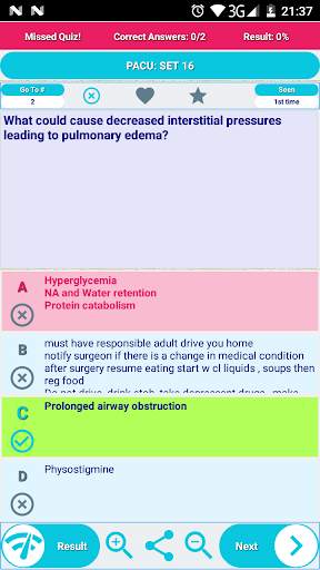 PACU Post-Anesthesia Care Unit/PAR Practice Test screenshot 2