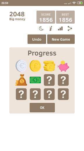 Big money 2048 🤑 Puzzle Game screenshot 4