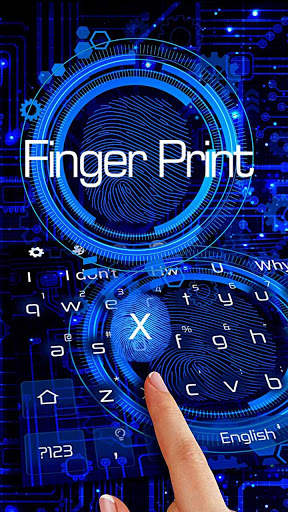 Finger Print Scanner Keyboard Theme screenshot 2