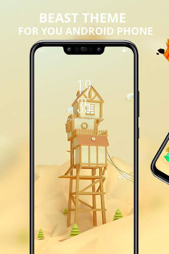 Yellow house theme for galaxy  screenshot 1